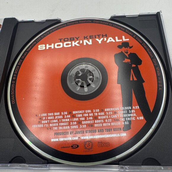 Toby Keith Shock N Yall Enhanced CD Album Country Music 2003 DreamWorks Nashvill - Picture 3 of 3